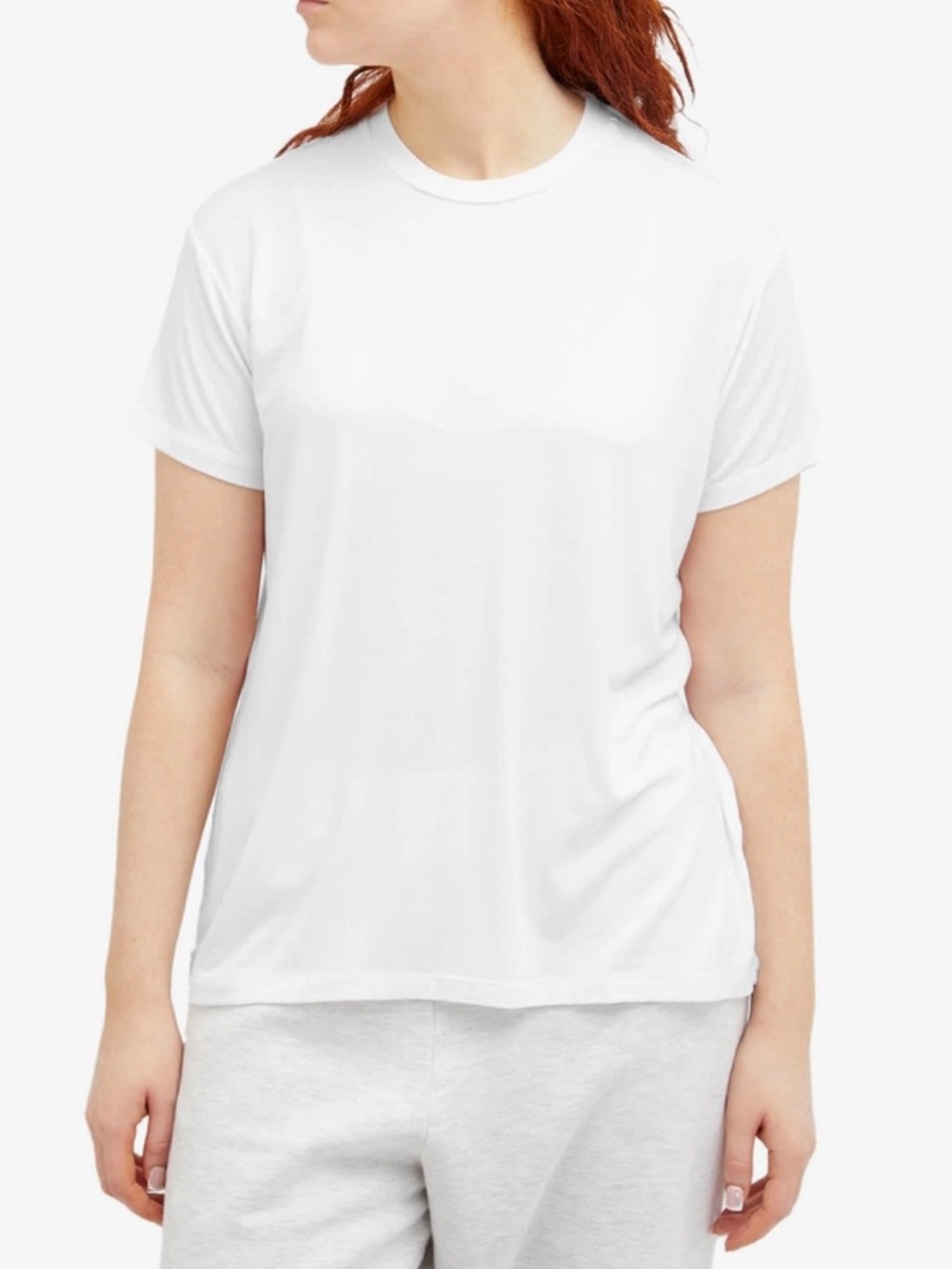 joah brown white boyfriend tee